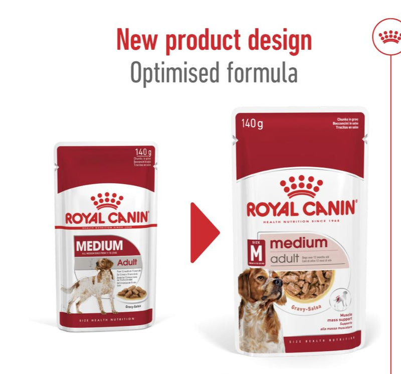 Size Health Nutrition Medium Adult (Wet Food - Pouches) 10 x 140 g