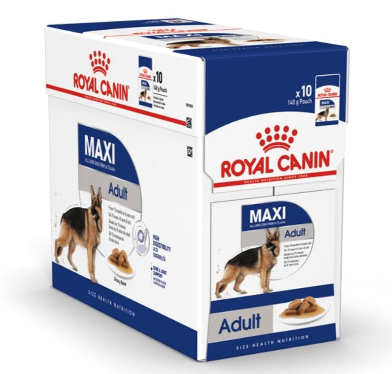 Size Health Nutrition Maxi Adult (Wet Food - Pouches) 10 x 140 g