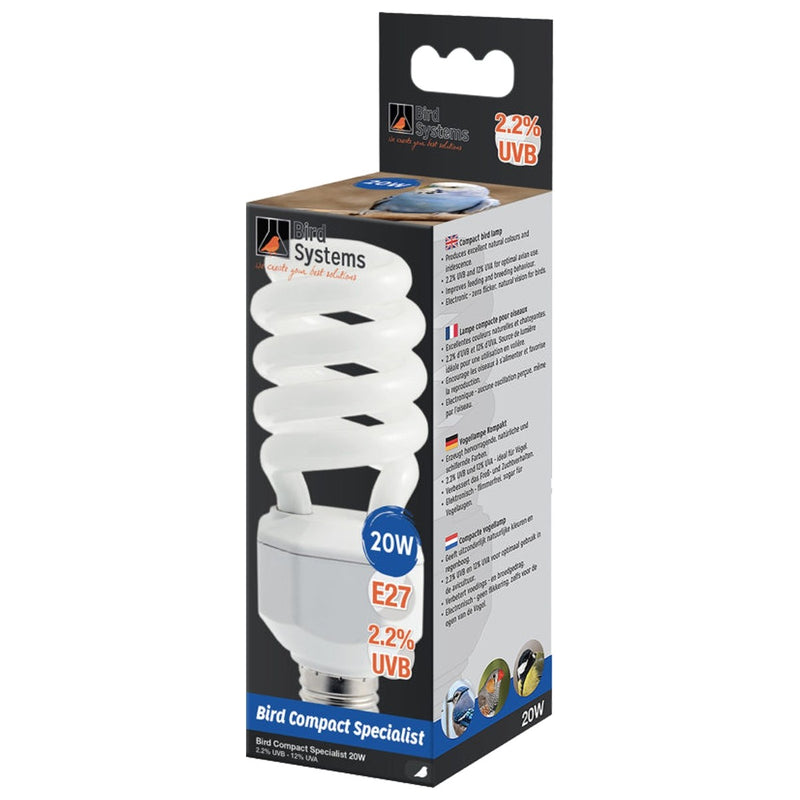 Bird Systems - Bird Compact Lamp Specialist 2.2% UVB - 20W