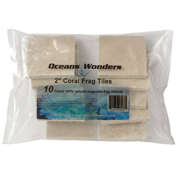 2" Oceans Wonders Coral Frag Tiles - 10 Pack