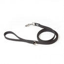 COLOR & GRAY WITHOUT HANDLE LEASH - BLACK-GRAY / WIDTH 2 CM & LENGTH 1.8 M