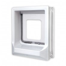 MAGNETIC CAT-FLAP FOR WOODEN DOOR - WHITE