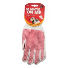 COTTON GROOMING GLOVE FOR ALL COATS