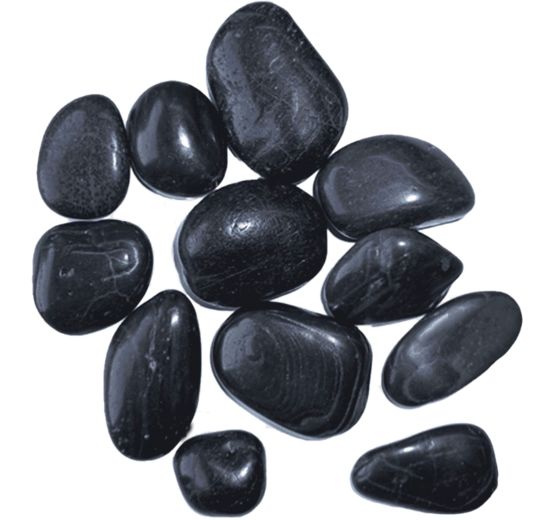 DYMAX - BLACK YUHUA STONES 3-5 CM 4KG