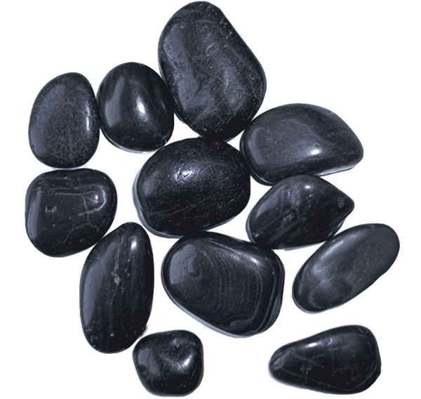 DYMAX - BLACK YUHUA STONES 3-5 CM 4KG