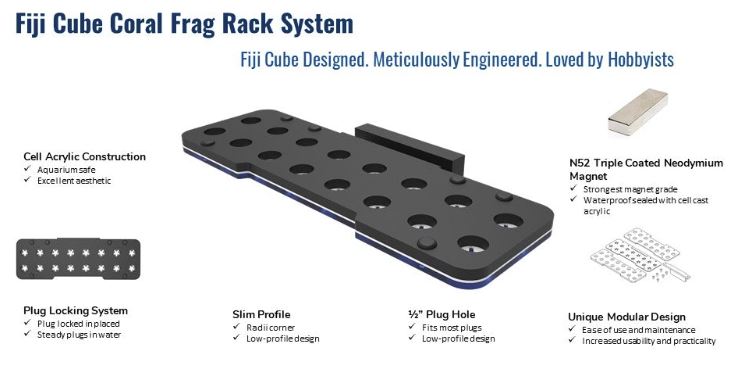 16 Hole Magnetic Coral Frag Rack