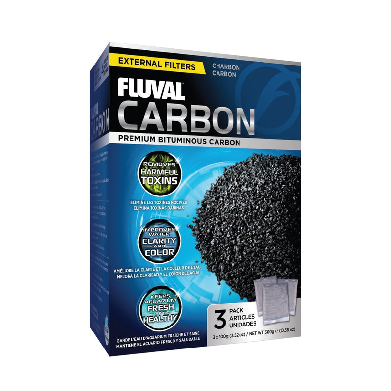 FLUVAL - CARBON, 3 X 100 G (3.5 OZ)