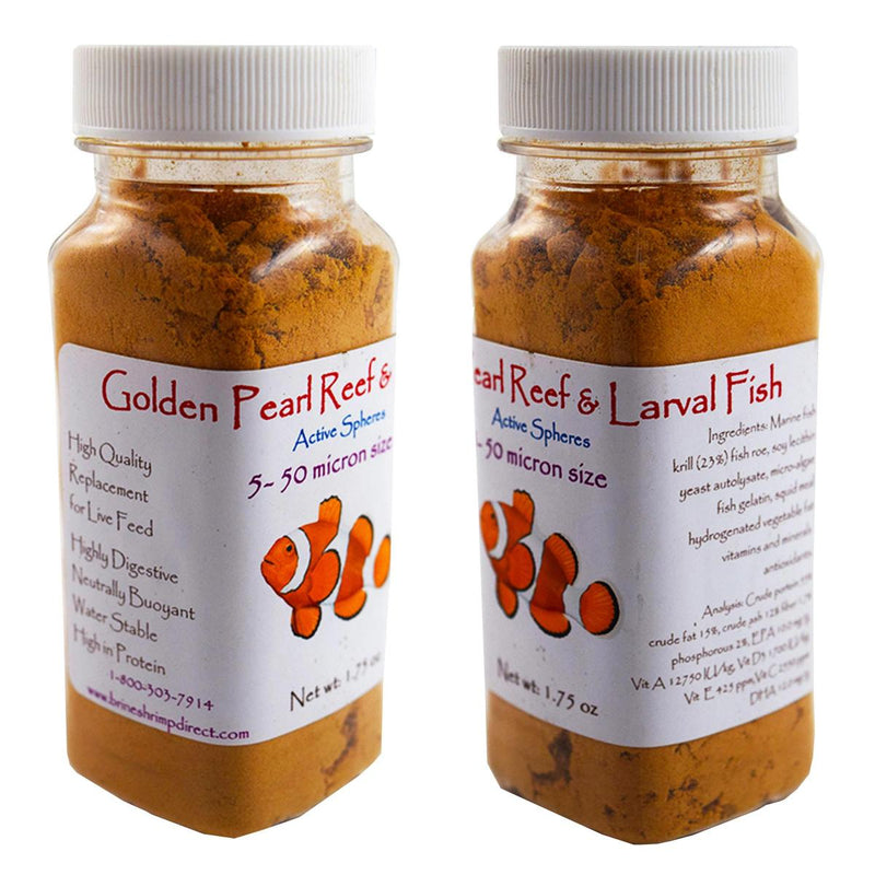 Golden Pearl Reef & Larval Fish 5-50 micron 1.75oz