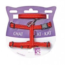 SAFE HARNESS & LEAD RED