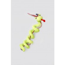 XXL COILED PLUSH SNAKE WITH ROPE