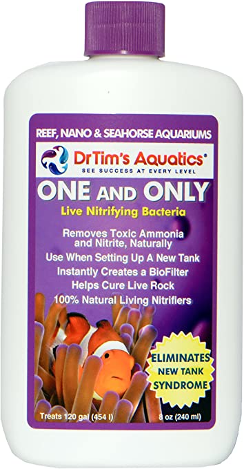 Dr. Tims - One And Only Live Nitrifying Bacteria 8Oz (For Marine Aquariums REEF SAFE)