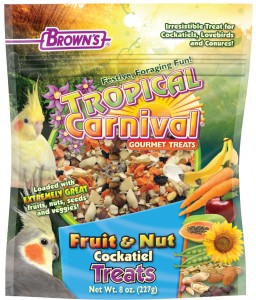 FM Brown's Tropical Carnival® Fruit & Nut Cockatiel, Conure & Lovebird Treat