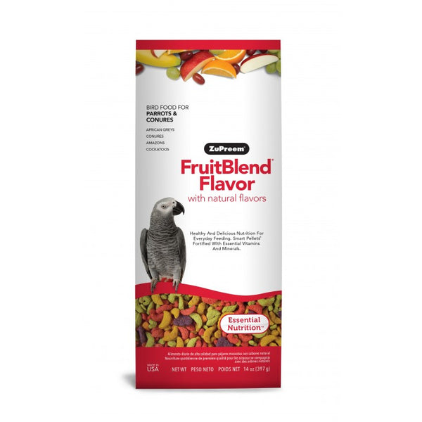 FRUITBLEND FLAVOR MEDIUM & LARGE PARROT FOOD 0.875LB (397G)