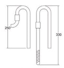 CHIHIROS - Metal Jet Pipe (16mm/22mm Outflow)- (16mm/22mm Inflow)