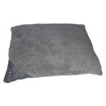 LAMBSWOOL PILLOW DOG BED - LARGE/GREY