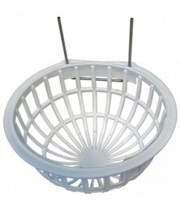 Duvo Plastic Nest Basket With Metal Hooks White