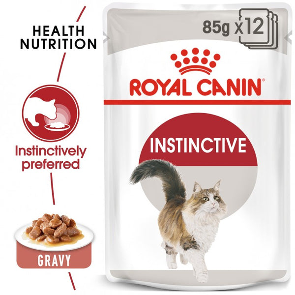 FELINE HEALTH NUTRITION INSTINCTIVE ADULT CATS GRAVY (WET FOOD - POUCHES)