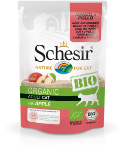 Schesir Bio Beef And Chicken With Apple For Cats 85g
