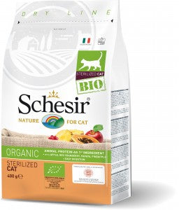 Schesir Bio Organic Sterilized Cat Dry Food 400G