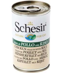 Schesir Cat Can Chicken Fillets With Rice - 140g