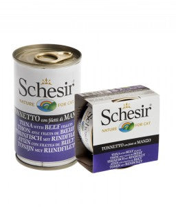 Schesir Cat Wet Food-Tuna With Beef Fillets