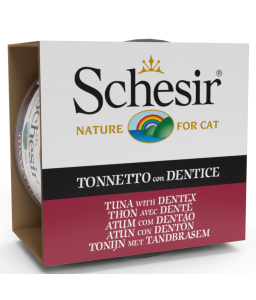 Schesir Cat Wet Food-Tuna With Dentex