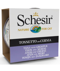 Schesir Cat Wet Food-Tuna With Grouper (Min Order 85g - 14pcs)