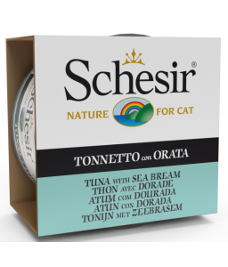 Schesir Cat Wet Food-Tuna With Seabream