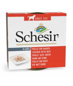 Schesir Dog Wet Food-Chicken Fillets With Beef