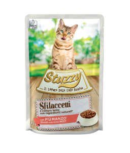 Stuzzy Cat Shreds With Beef 85g (Min Order 85g – 24pcs)